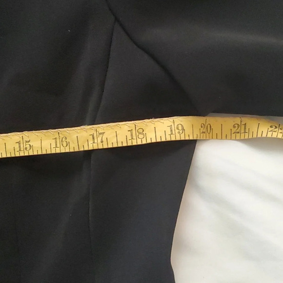 Miss Dorby Petite Suit- Button Down Black Blazer with Lavender Collar & Cuffs - Picture 5 of 11